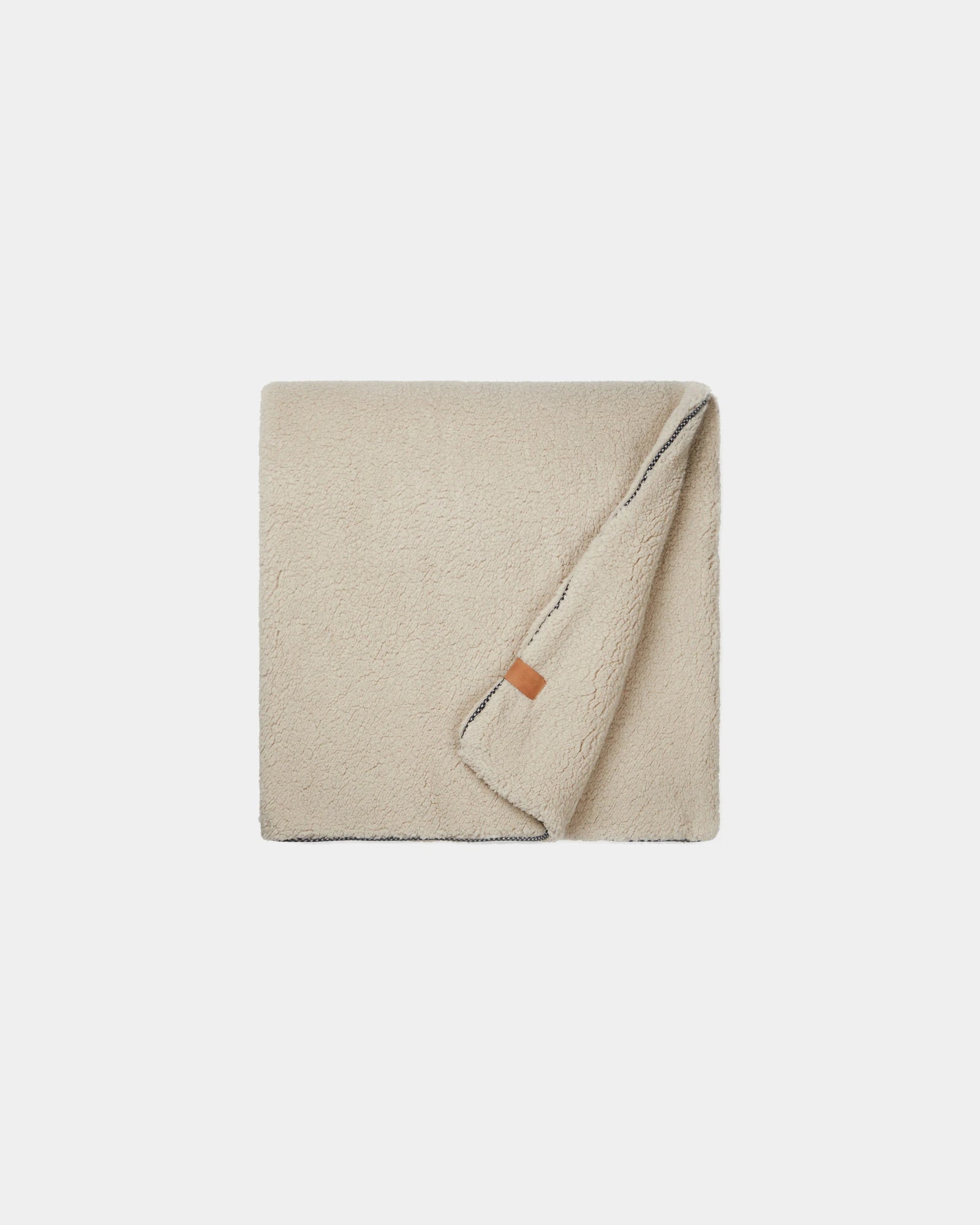 Plaid gerecycled GRS Vinga Maine om te personaliseren - Bruin