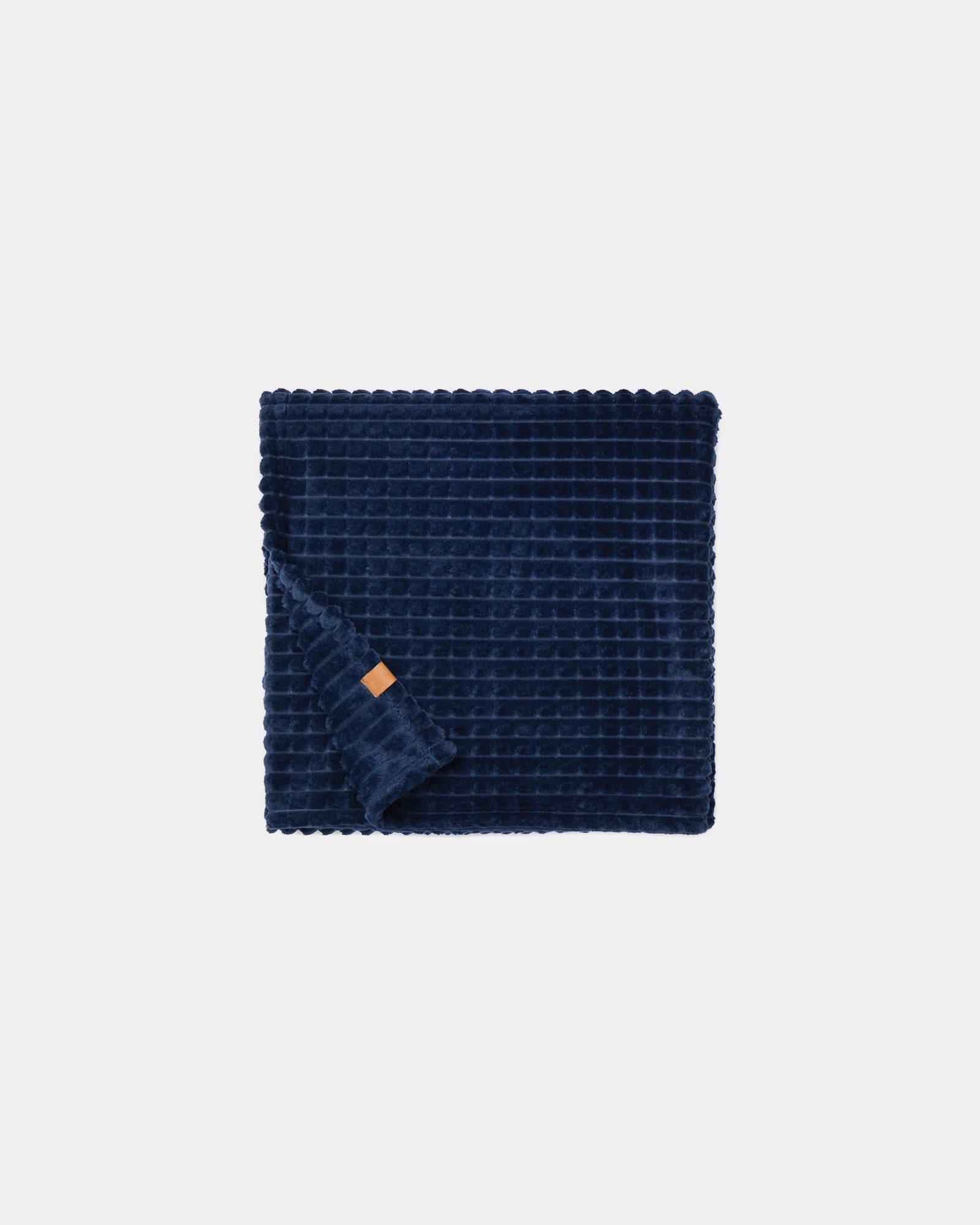 Plaid gerecycled rPET Vinga Branson om te personaliseren - Marineblauw