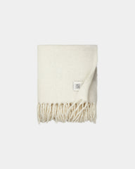 Plaid wollen mix Vinga Saletto om te personaliseren - Beige