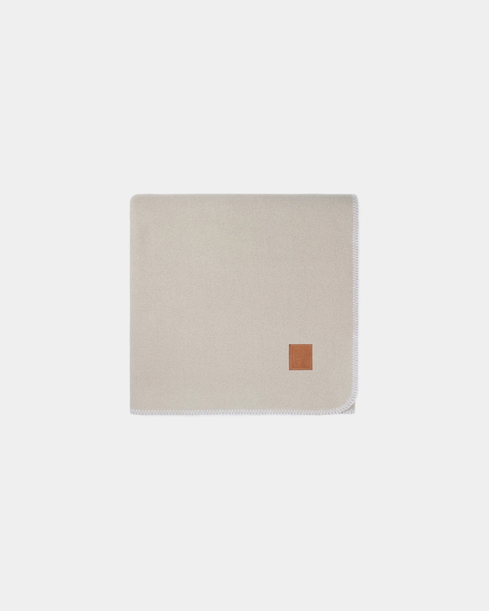 Deken gerecycled RPET Vinga Moulton om te personaliseren - Beige