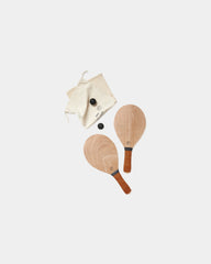 Strandtennisset hout Vinga Colos om te personaliseren - Bruin