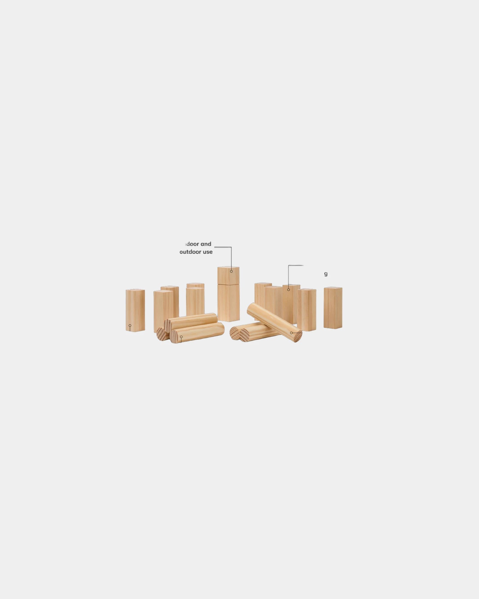 Kubb minispel FSC-hout Vinga om te personaliseren - 2