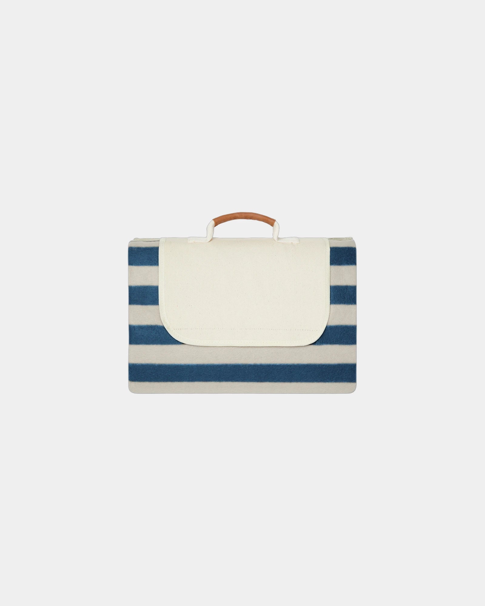 Picknickdeken gerecycled RPET Alba om te personaliseren - Marineblauw