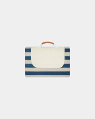 Picknickdeken gerecycled RPET Alba om te personaliseren - Marineblauw