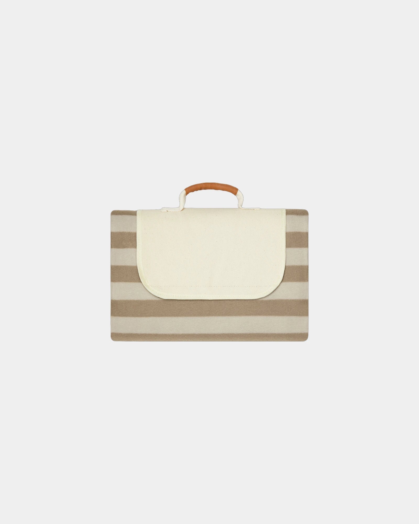 Picknickdeken gerecycled RPET Alba om te personaliseren - Bruin
