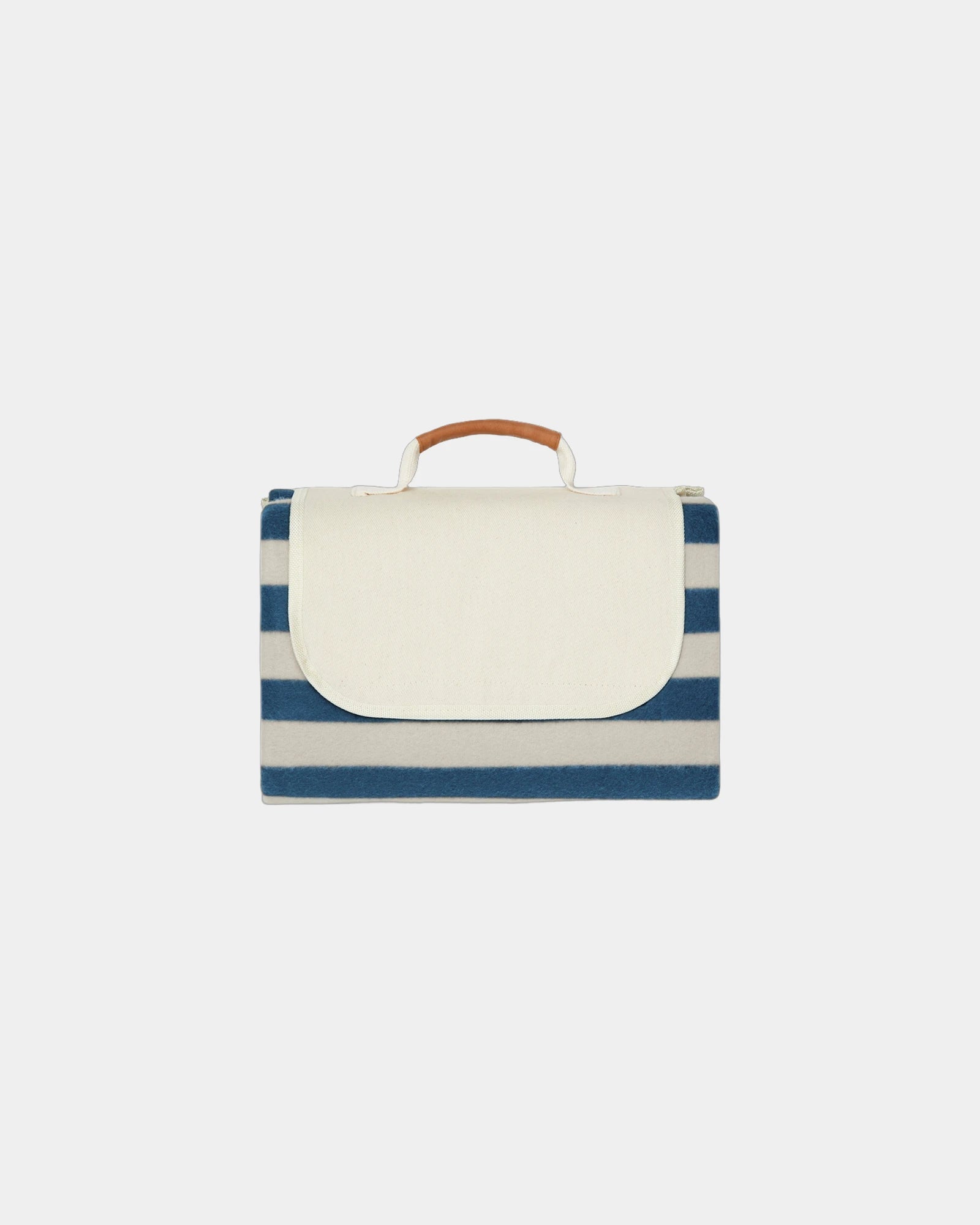 Picknickdeken gerecycled rPET Alba om te personaliseren - Marineblauw