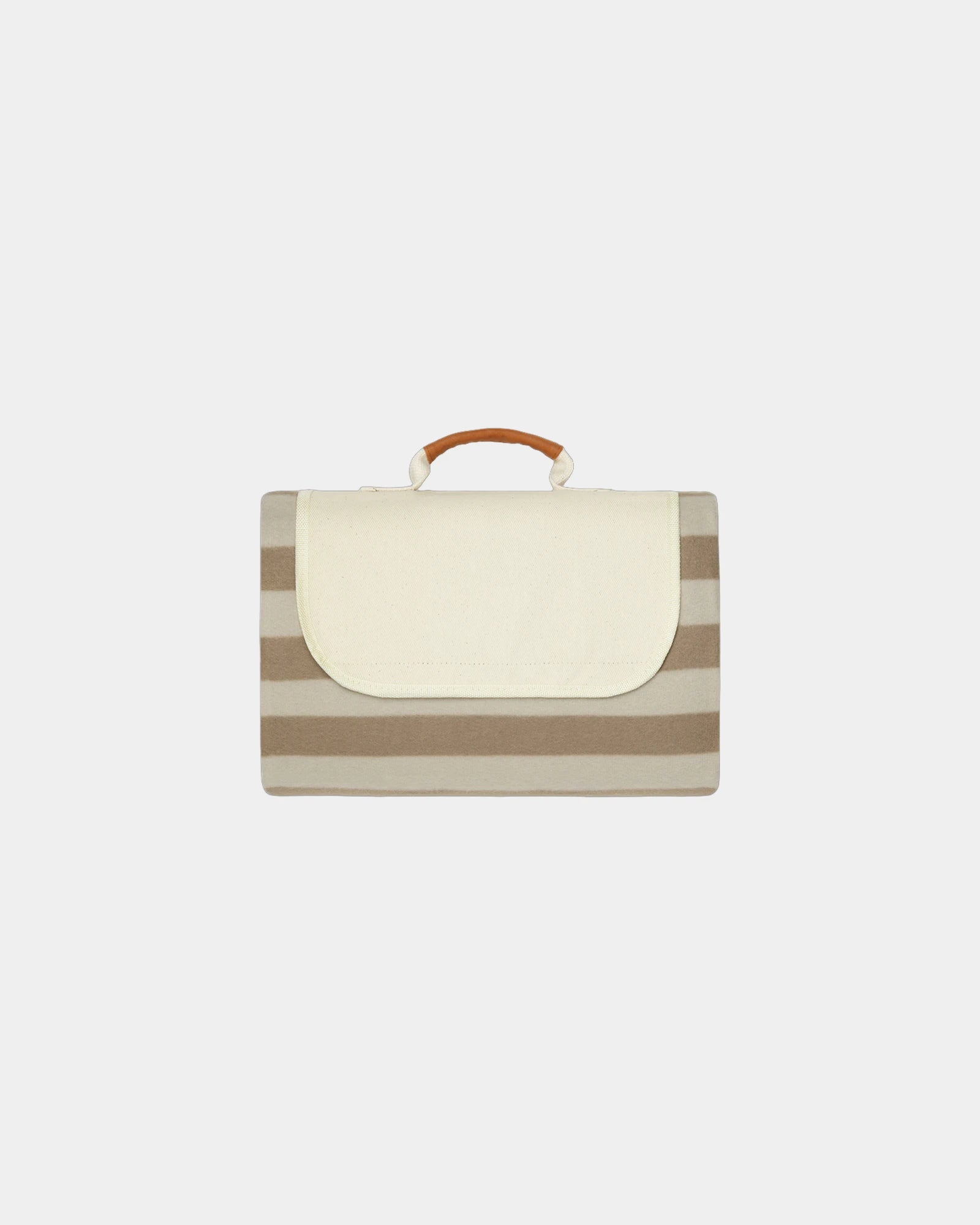 Picknickdeken gerecycled rPET Alba om te personaliseren - Bruin