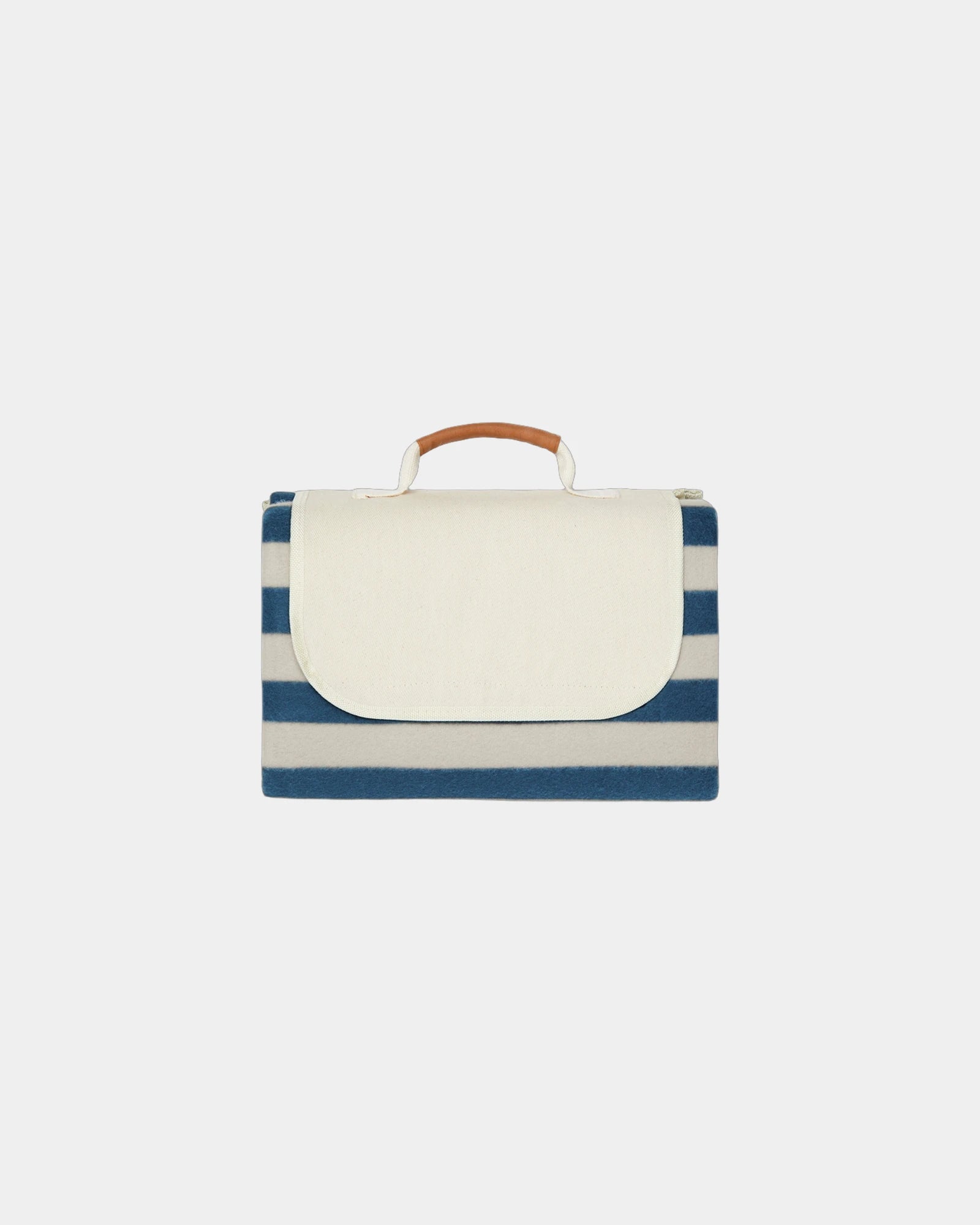 Picknickdeken gerecycled GRS Vinga Alba om te personaliseren - Marineblauw