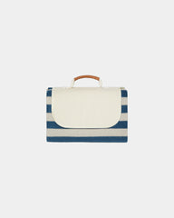Picknickdeken gerecycled GRS Vinga Alba om te personaliseren - Marineblauw