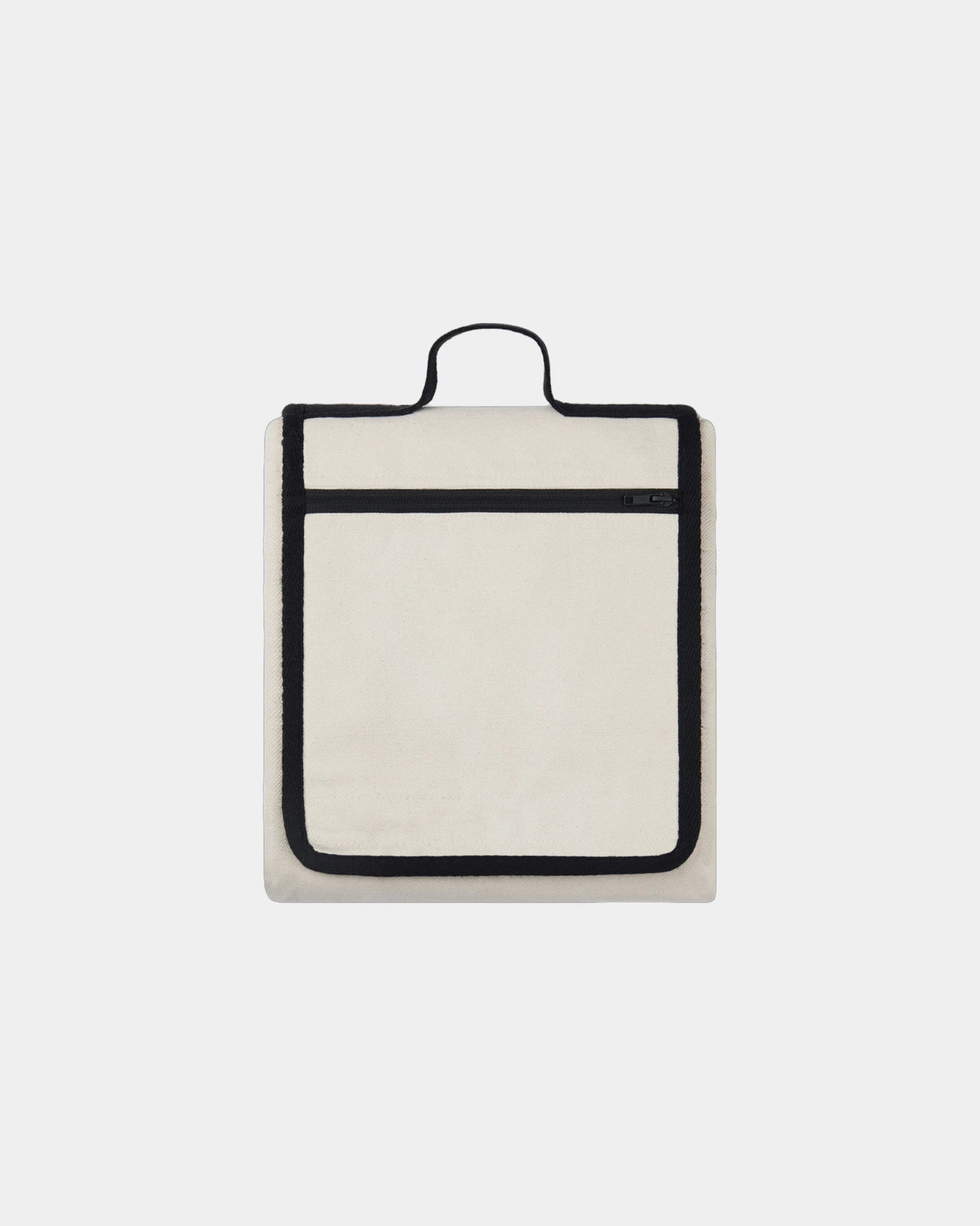 Picknickdeken gerecycled canvas Volonne om te personaliseren - Gebroken wit