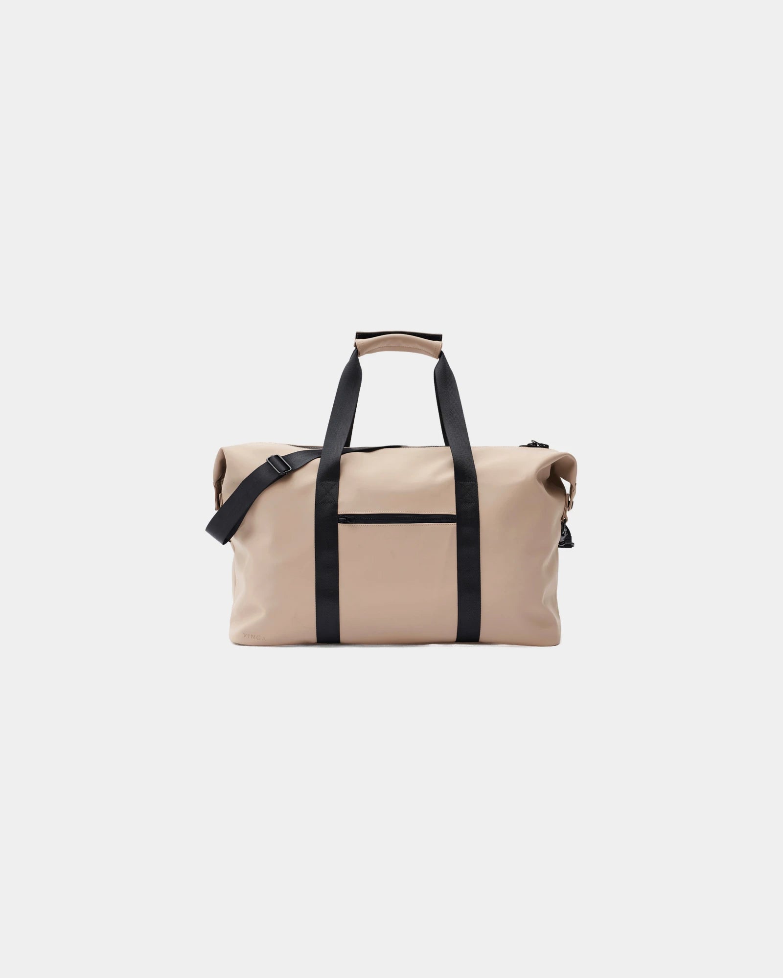Weekendtas gerecycled polyester om te personaliseren - Greige