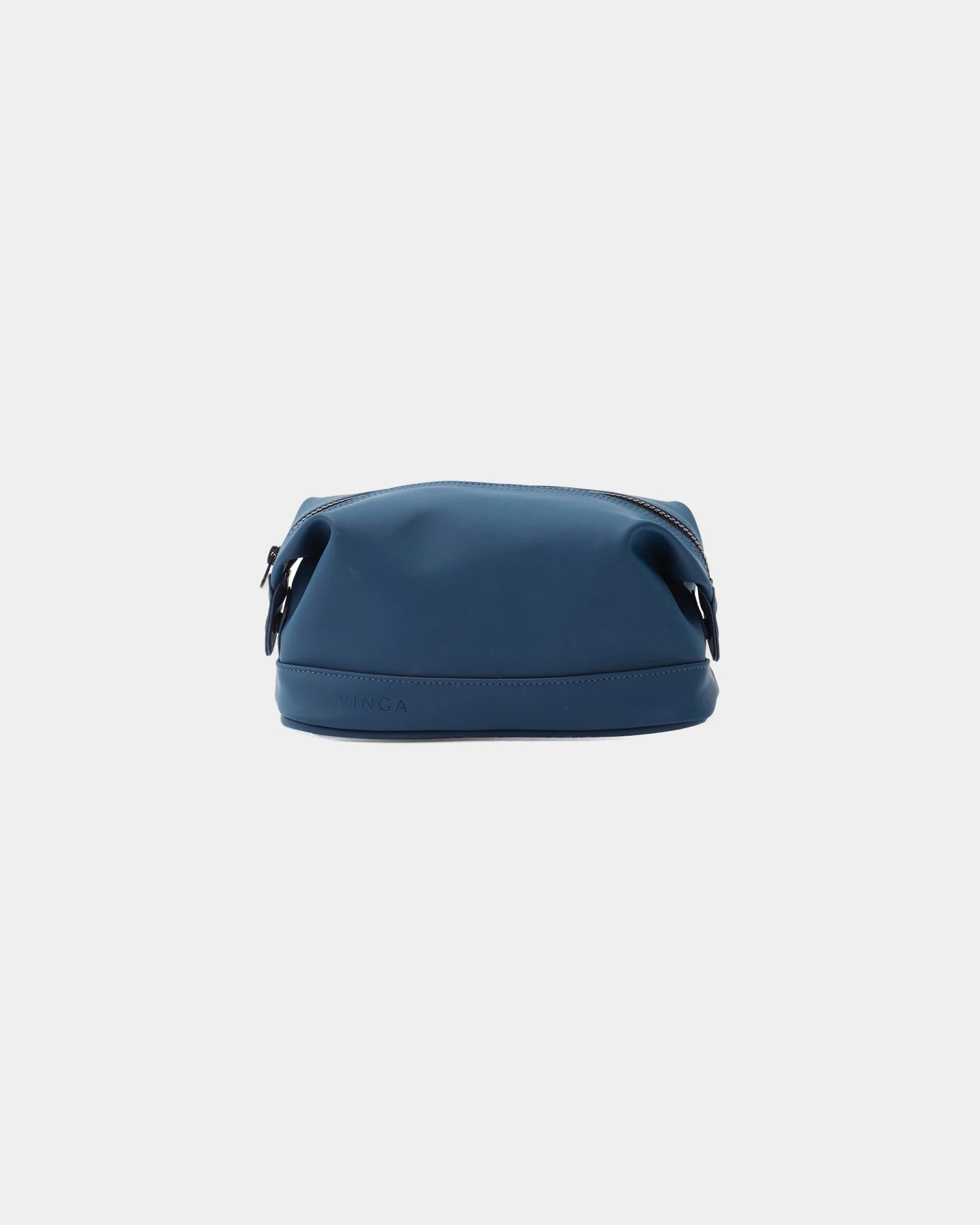 Toilettas nubuck-PU Vinga Baltimore om te personaliseren - Marineblauw