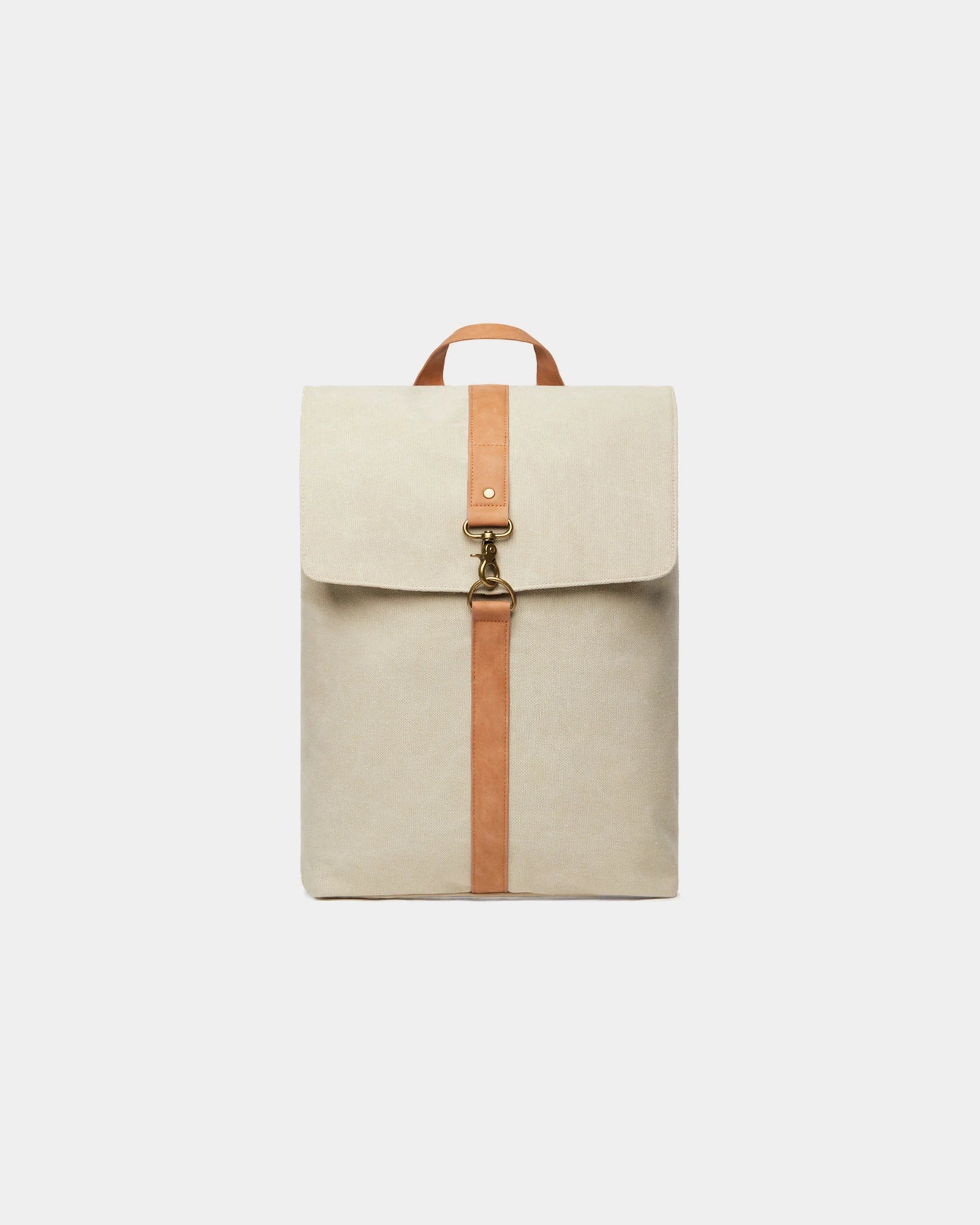 Rugzak van gerecycled canvas GRS Bosler om te personaliseren - Beige