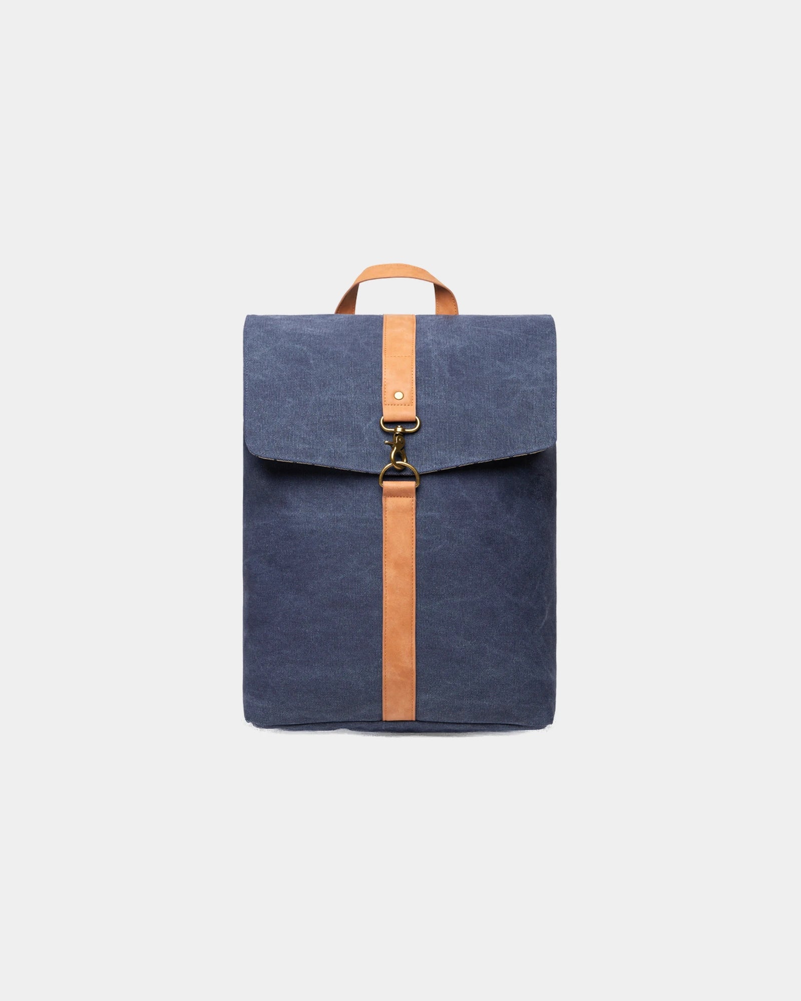 Rugzak van gerecycled canvas GRS Bosler om te personaliseren - Marineblauw