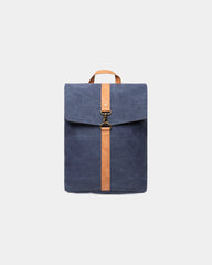 Rugzak van gerecycled canvas GRS Bosler om te personaliseren - Marineblauw