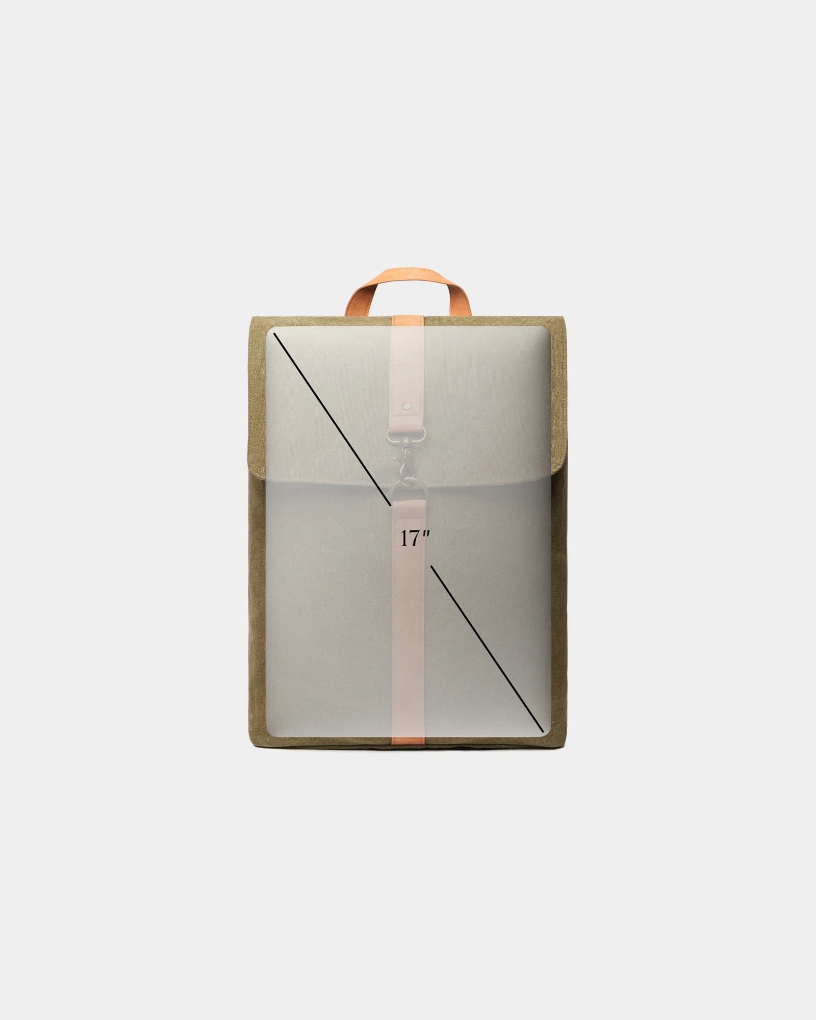 Rugzak van gerecycled canvas GRS Bosler om te personaliseren - 3