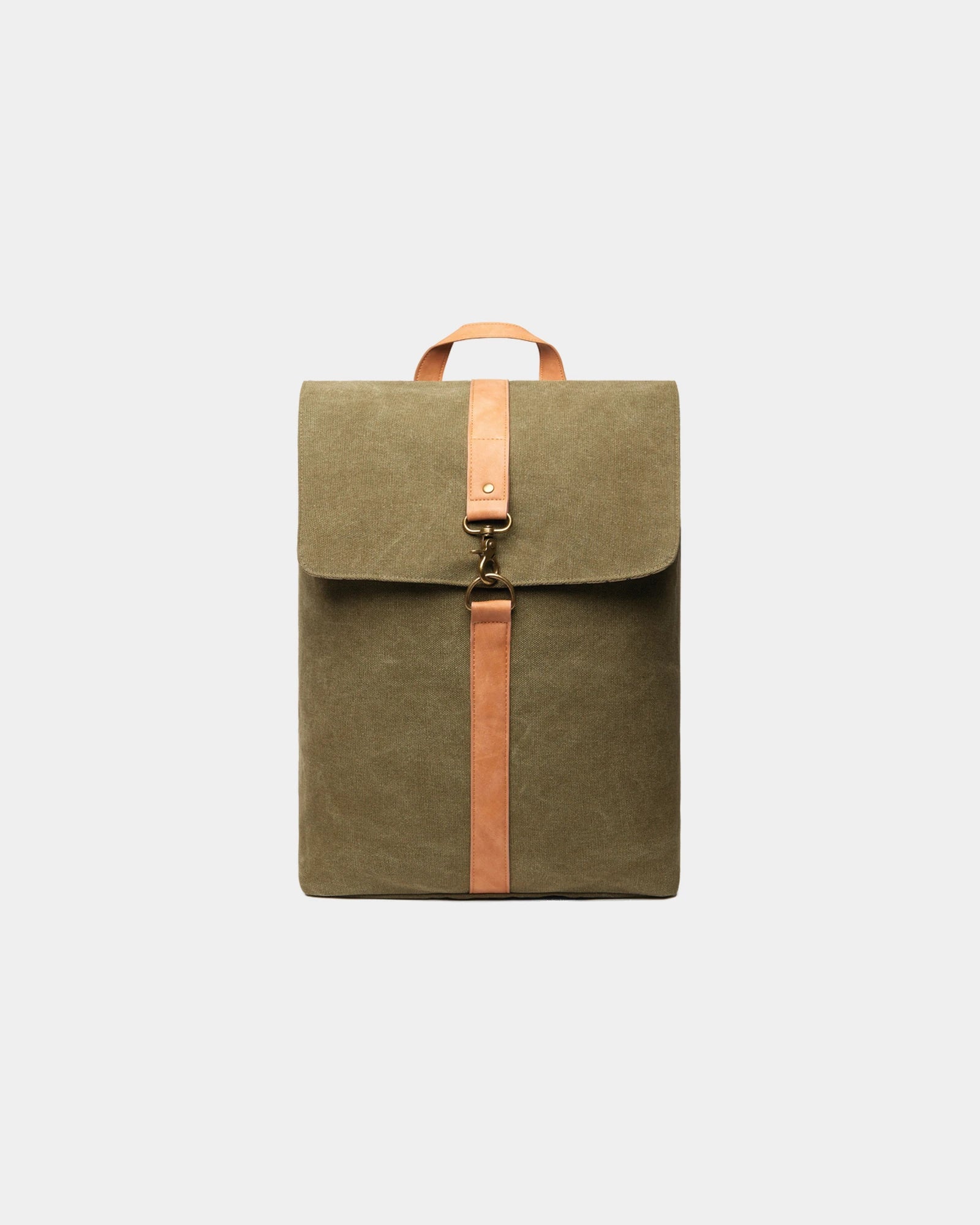 Rugzak van gerecycled canvas GRS Bosler om te personaliseren - Groen