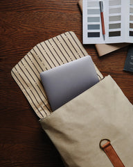 Rugzak van gerecycled canvas GRS Bosler om te personaliseren - 14