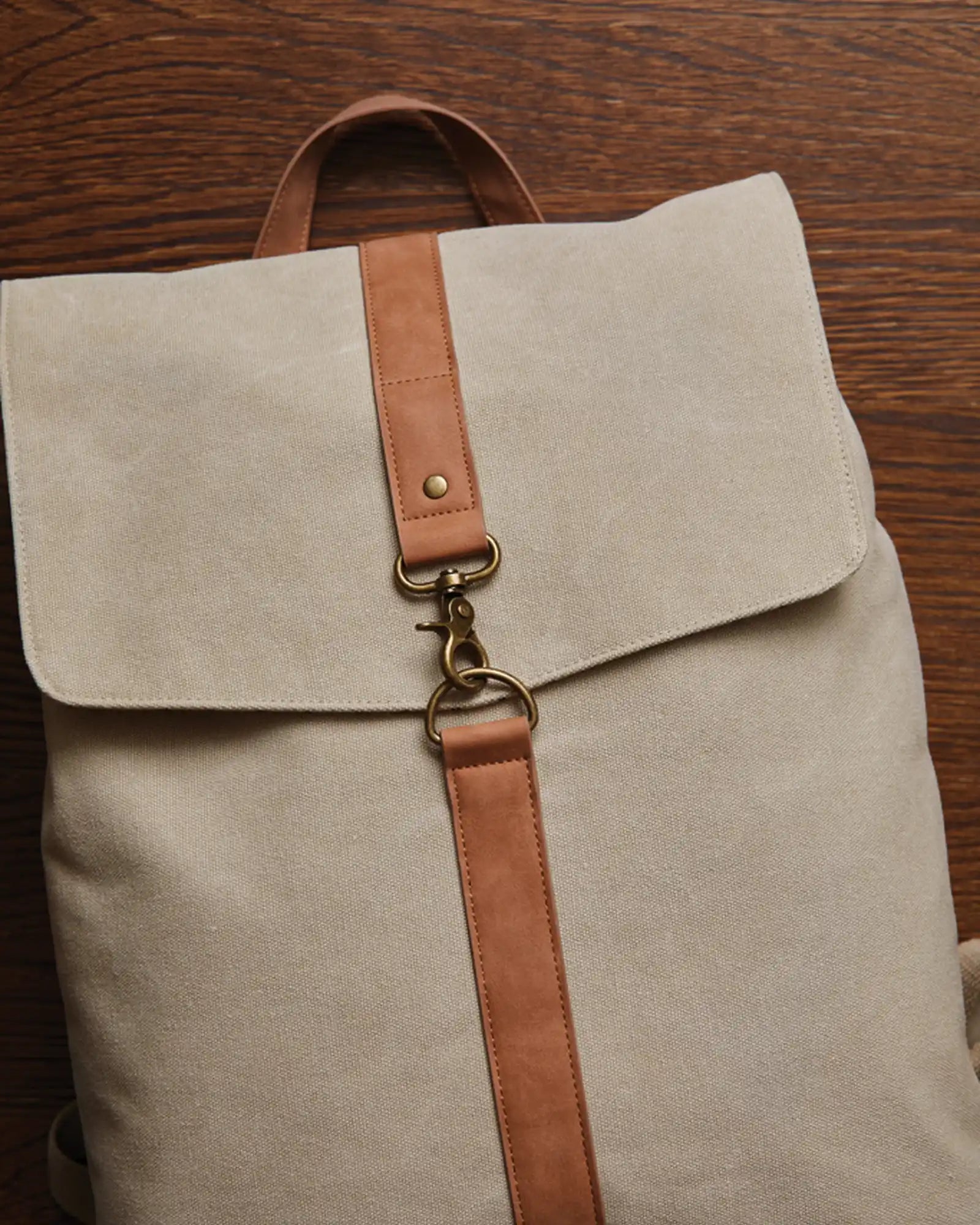 Rugzak van gerecycled canvas GRS Bosler om te personaliseren - 13