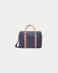 Laptoptas gerecycled RCS Bosler 17" om te personaliseren - Marineblauw