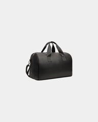 Weekendtas gerecycled PU Vinga Bermond om te personaliseren - Zwart