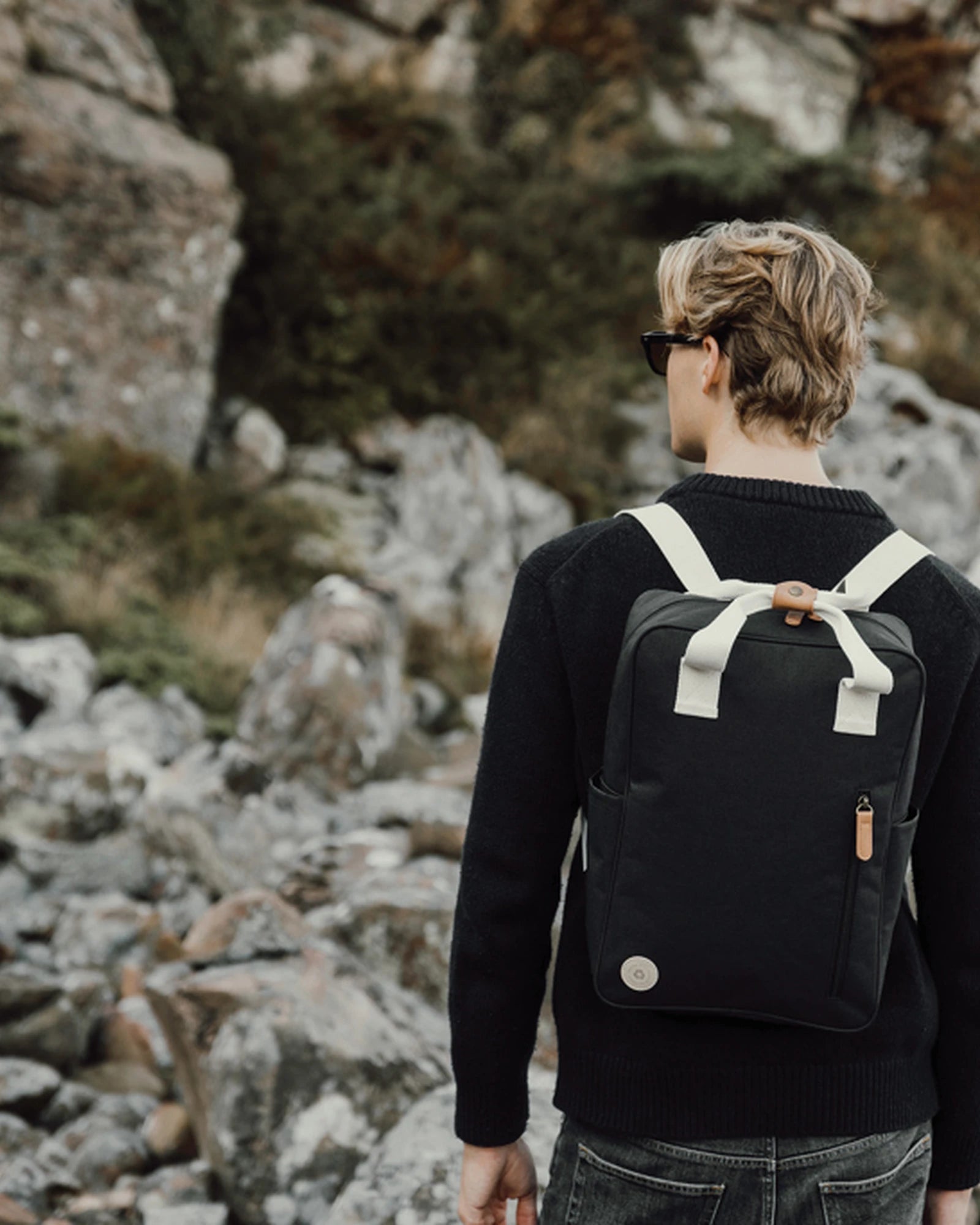 Rugzak van gerecycled polyester Sortino om te personaliseren - 8