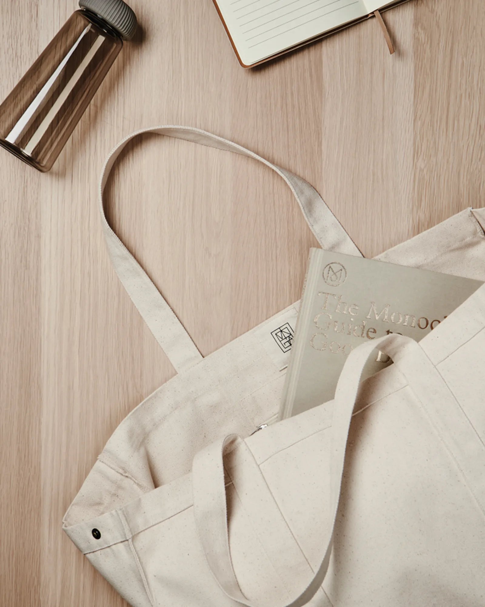Shopper van gerecycled canvas Hilo 32L om te personaliseren - 4