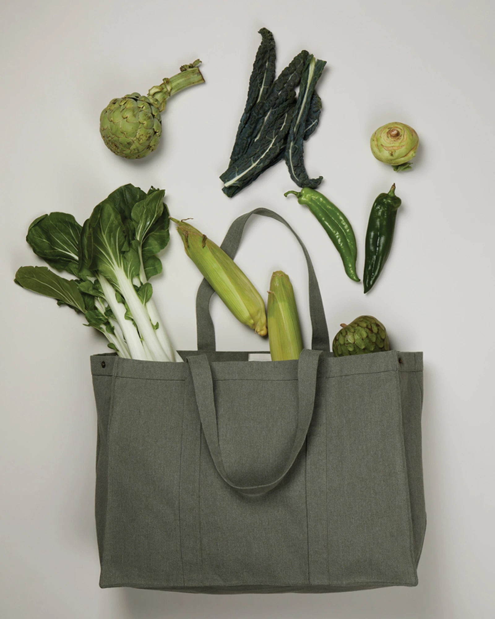Shopper van gerecycled canvas Hilo 32L om te personaliseren - 9
