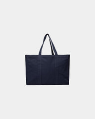 Shopper van gerecycled canvas Hilo 32L om te personaliseren - Marineblauw