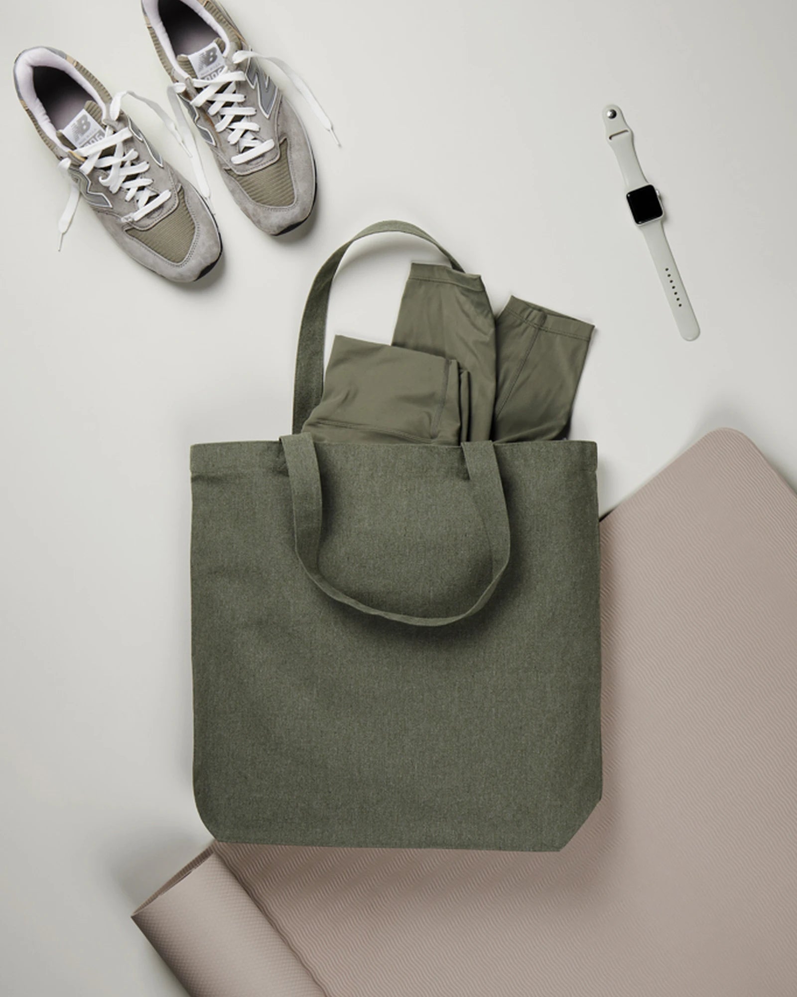 Shopper van gerecycled canvas Hilo 21L om te personaliseren - 7