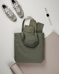 Shopper van gerecycled canvas Hilo 21L om te personaliseren - 7