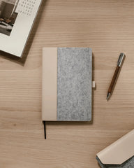 Notitieboek gerecycled vilt Vinga Albon om te personaliseren - 7