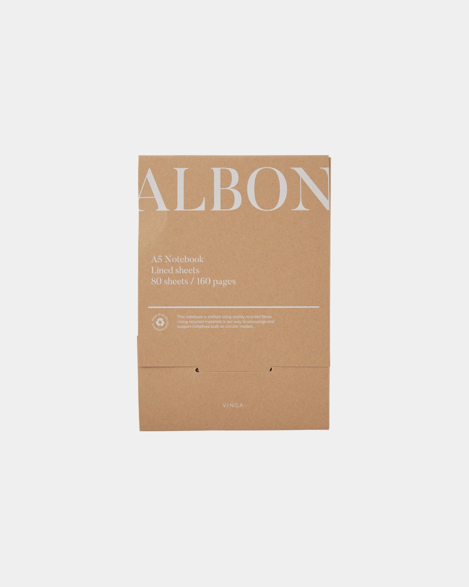 Notitieboek gerecycled vilt Vinga Albon om te personaliseren - 4