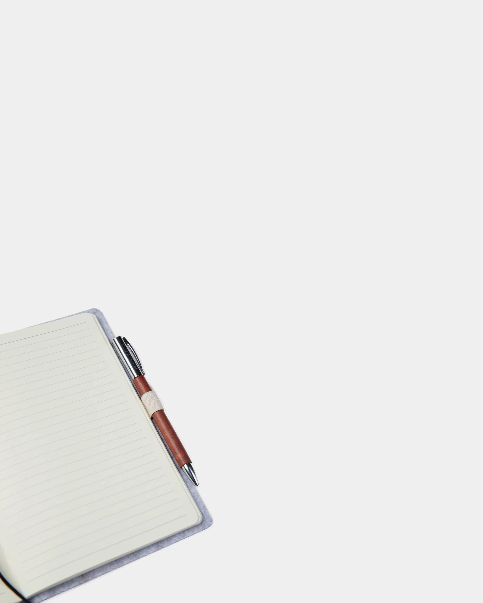 Notitieboek gerecycled vilt Vinga Albon om te personaliseren - 3