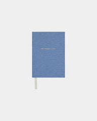 Notitieboek gerecycled papier GRS Vinga om te personaliseren - Blauw