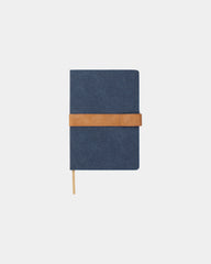 Notitieboek gerecycled RCS Vinga om te personaliseren - Marineblauw