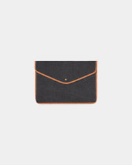 Laptophoes gerecycled canvas Bosler 14" om te personaliseren - Zwart