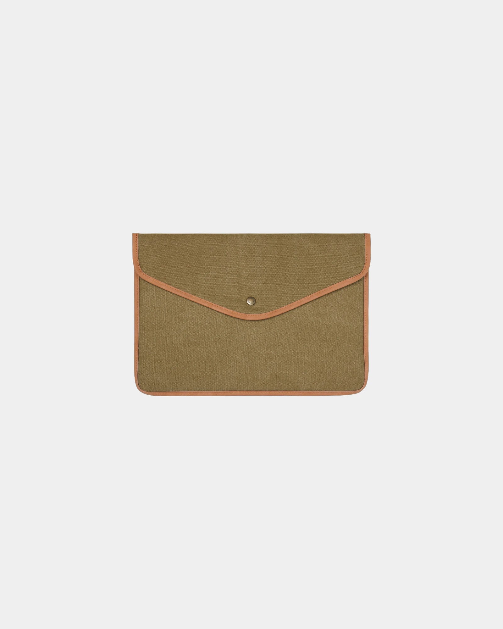 Laptophoes gerecycled canvas Bosler 14" om te personaliseren - Groen