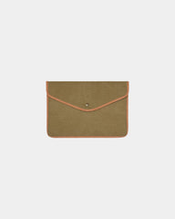 Laptophoes gerecycled canvas Bosler 14" om te personaliseren - Groen