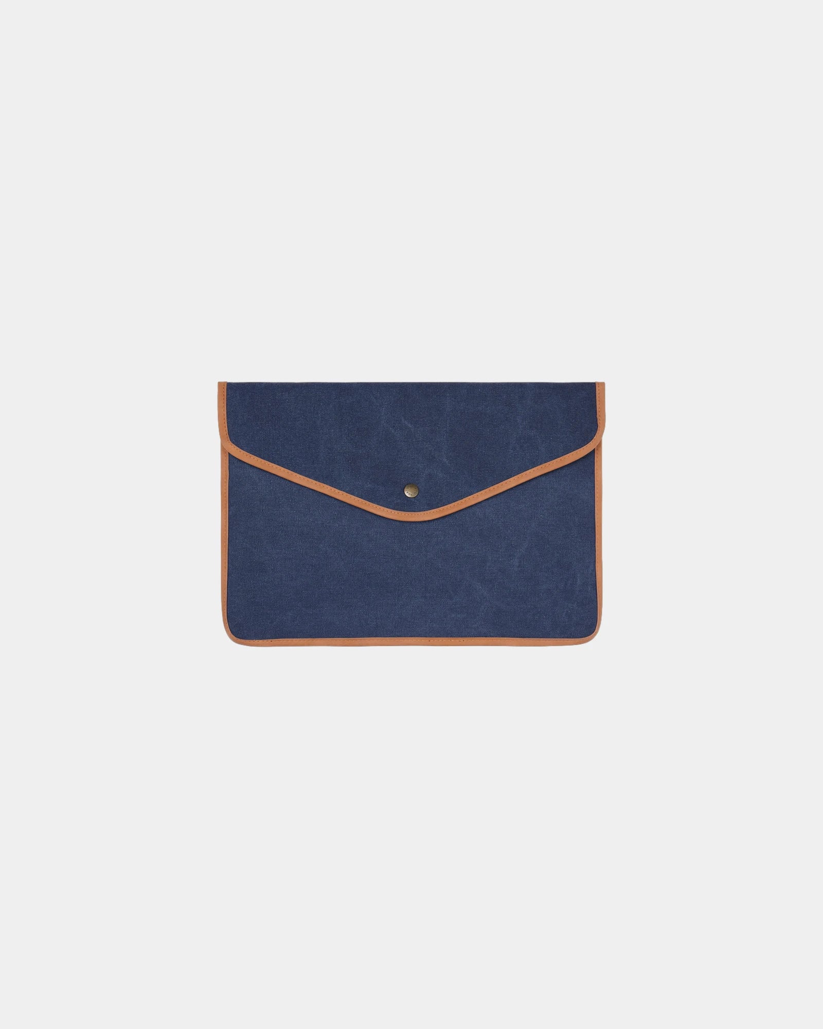 Laptophoes gerecycled canvas Bosler 14" om te personaliseren - Marineblauw