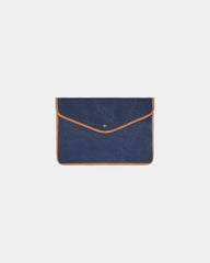 Laptophoes gerecycled canvas Bosler 14" om te personaliseren - Marineblauw