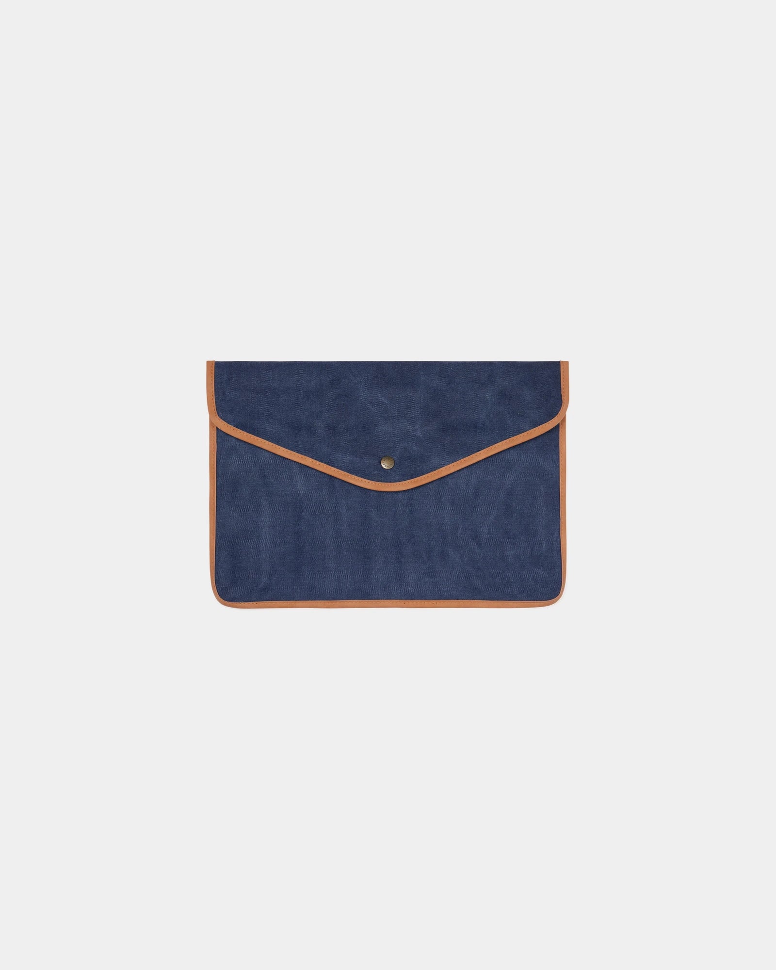 Laptophoes gerecycled canvas GRS Bosler om te personaliseren - Marineblauw