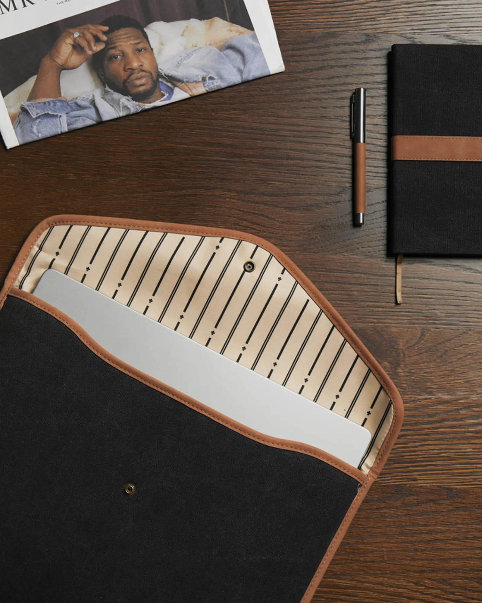 Laptophoes gerecycled canvas GRS Bosler om te personaliseren - 3