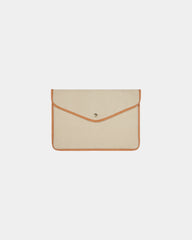 Laptophoes gerecycled canvas GRS Bosler om te personaliseren - Beige