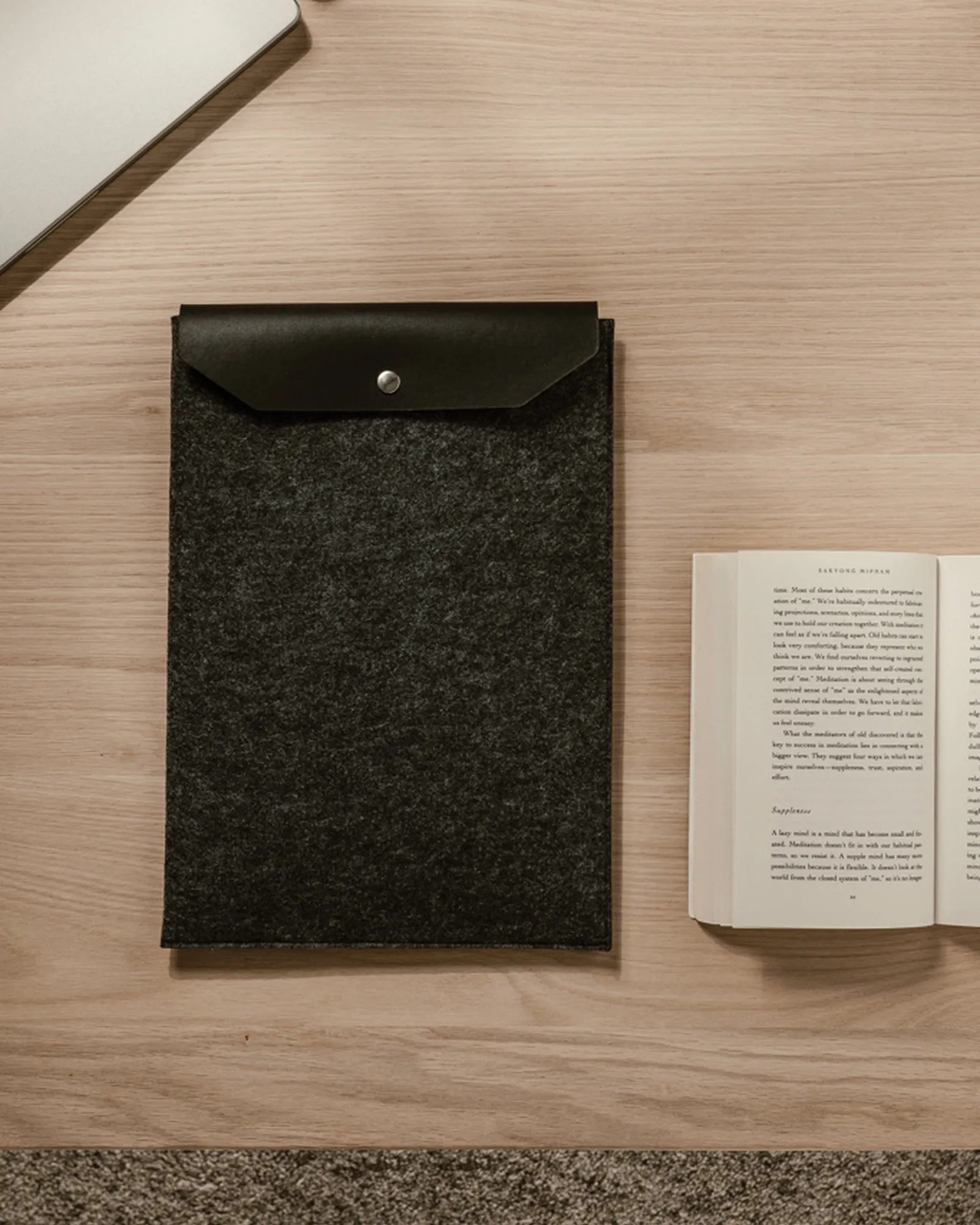 Laptophoes gerecycled vilt GRS Albon om te personaliseren - 6