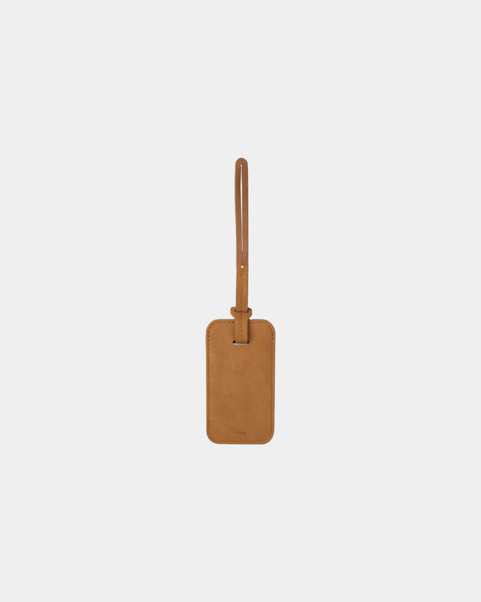 Bagagelabel gerecycled RCS Vinga om te personaliseren - Bruin