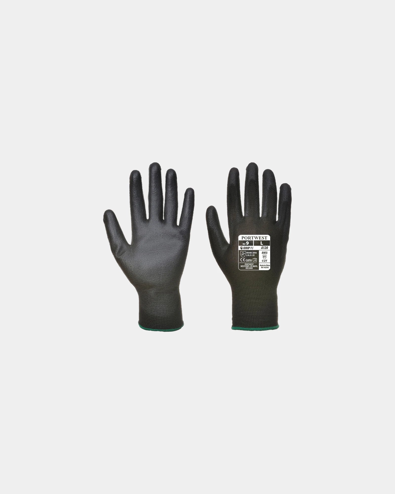 Werkhandschoen PU polyester elastaan om te personaliseren - Kaki