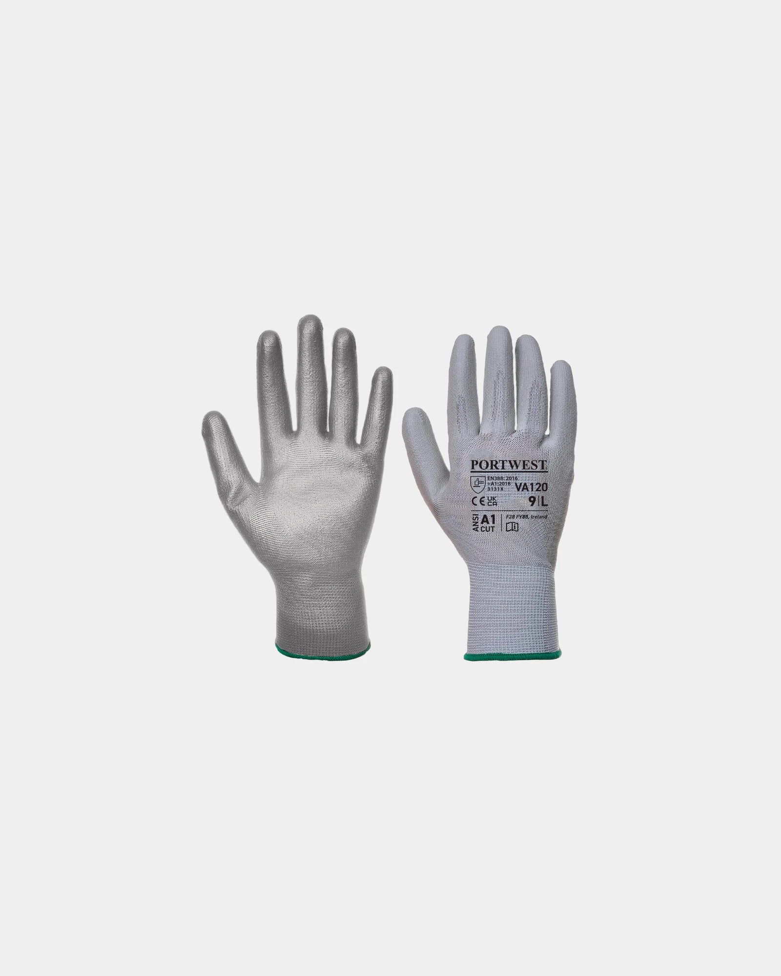 Werkhandschoen PU polyester elastaan om te personaliseren - Grijs