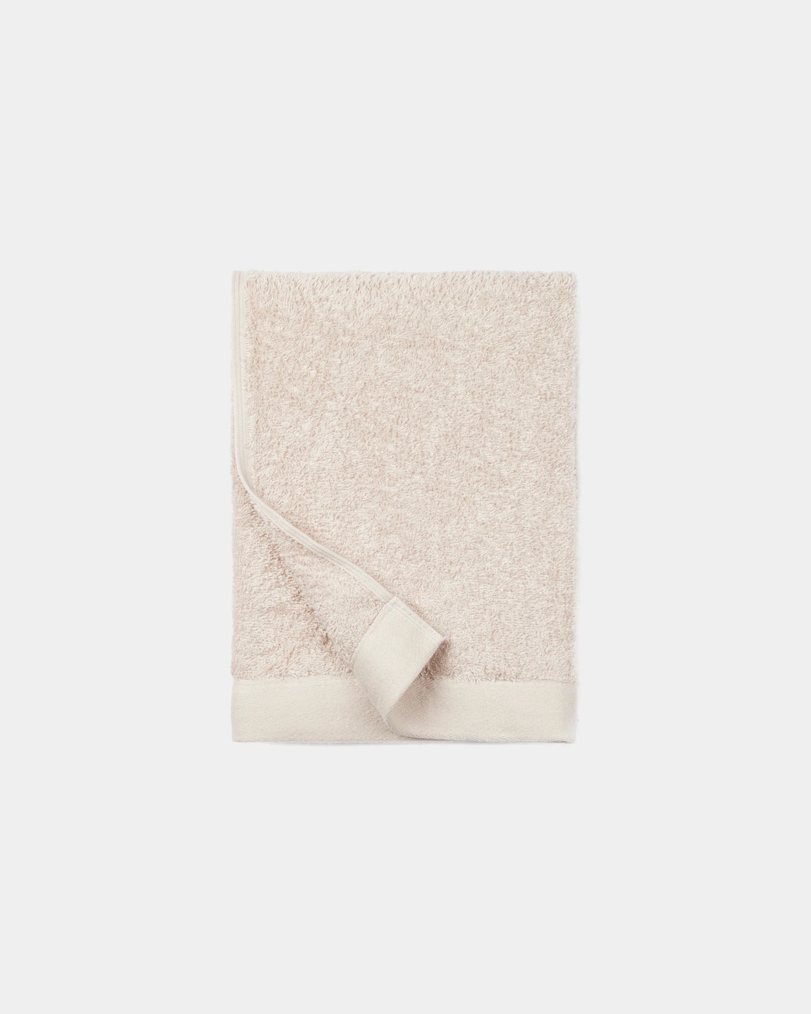 Handdoek katoen Lyocell Birch 70x140 om te personaliseren - Beige