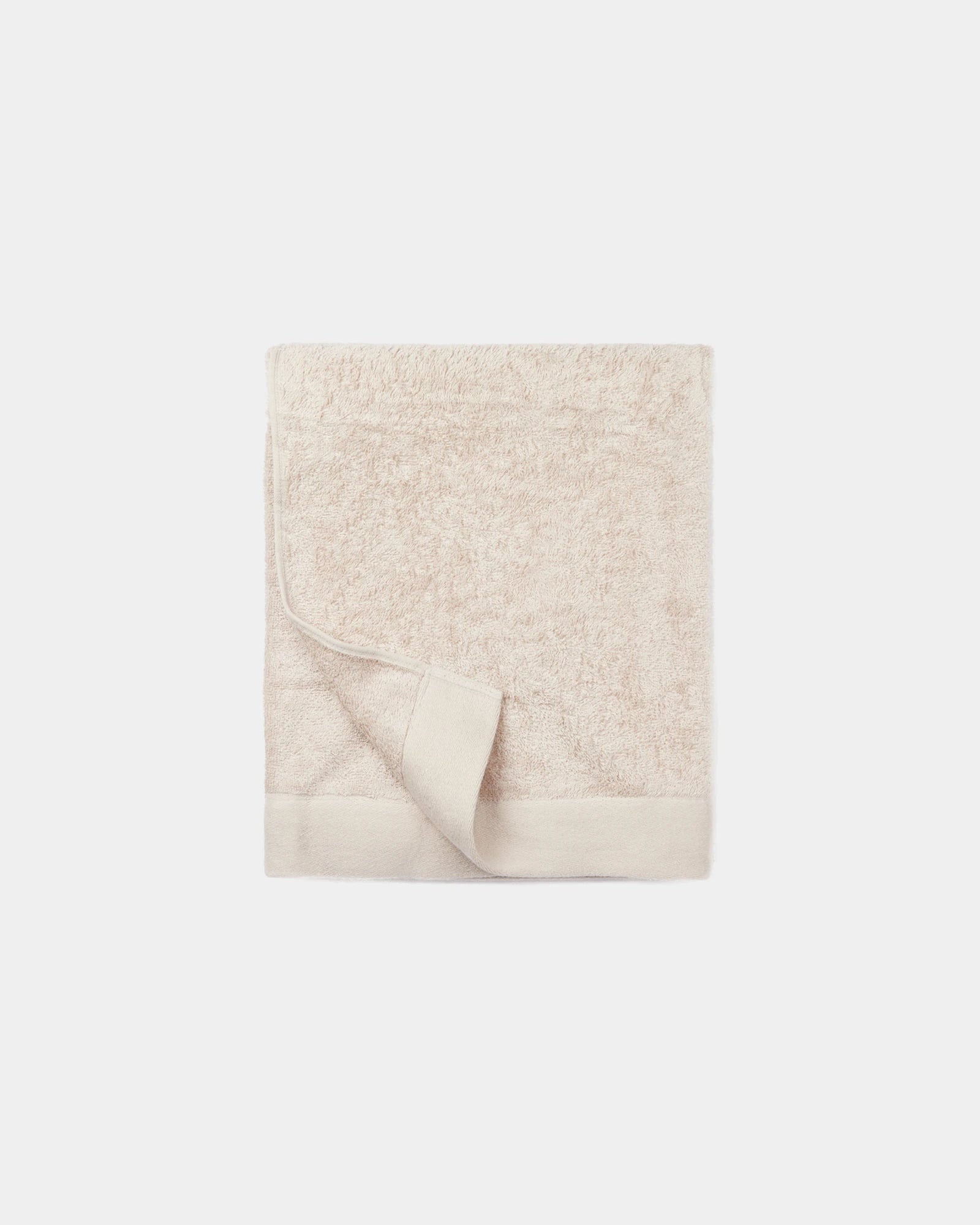 Handdoek katoen Lyocell Birch 90x150 om te personaliseren - Beige